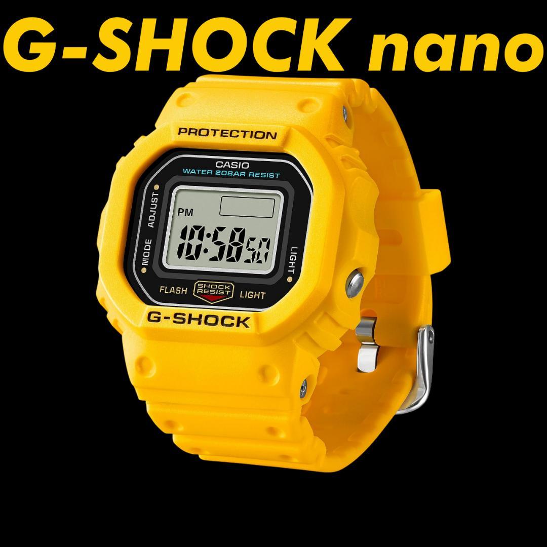 CASIO G-SHOCK nano DWN-5600-9JR イエロー 新品 G-SHOCK Nano ナノ イエロー DWN-5600-9JR メンズ レディース 指輪