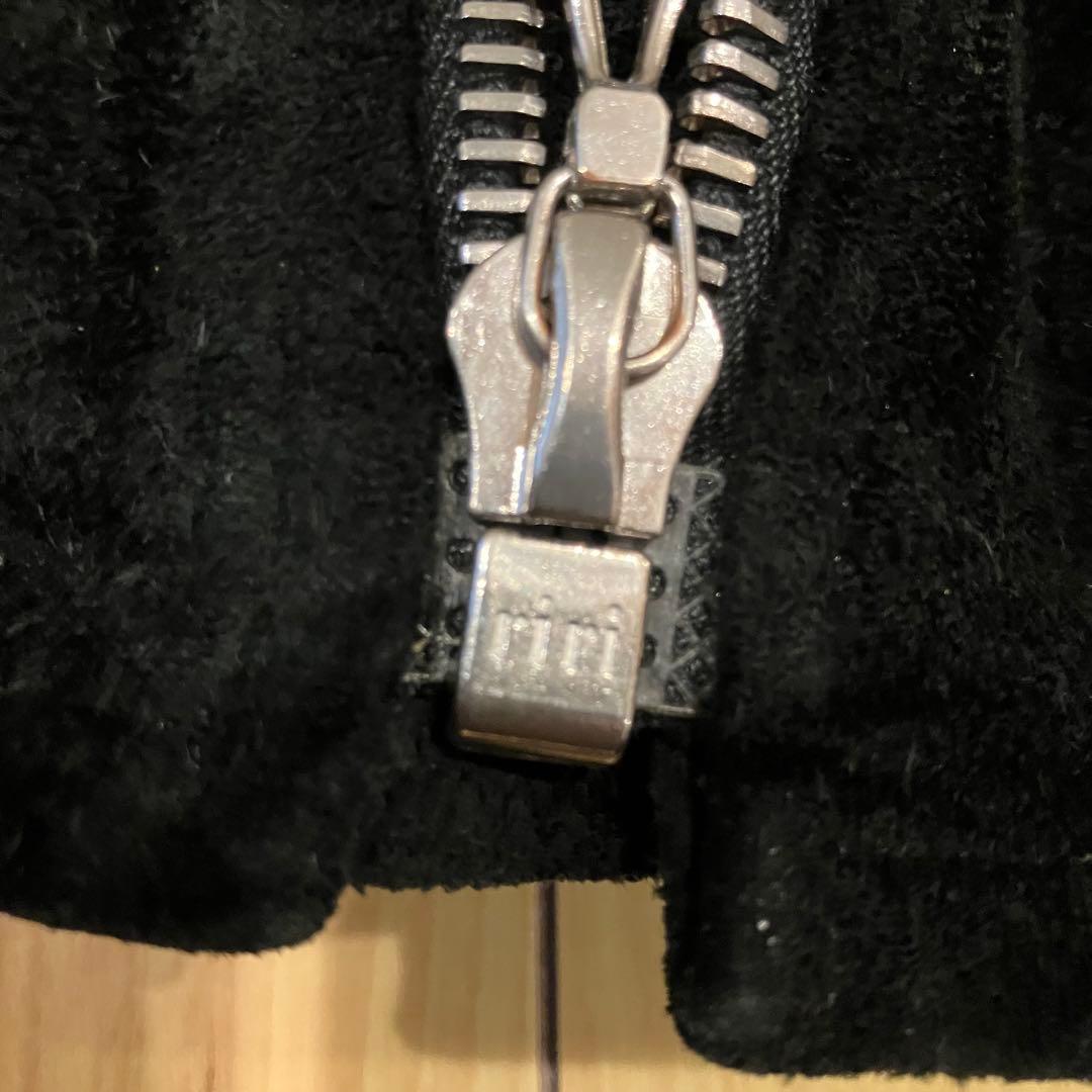 pledge プレッジ 牛革 スエード ブラック シングルライダース ジャケット