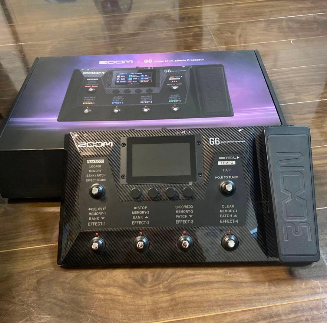 ZOOM G6 ギターエフェクター 箱付き Amazon | ZOOM G6 マルチエフェクター ギター用 135種エフェクト/IR