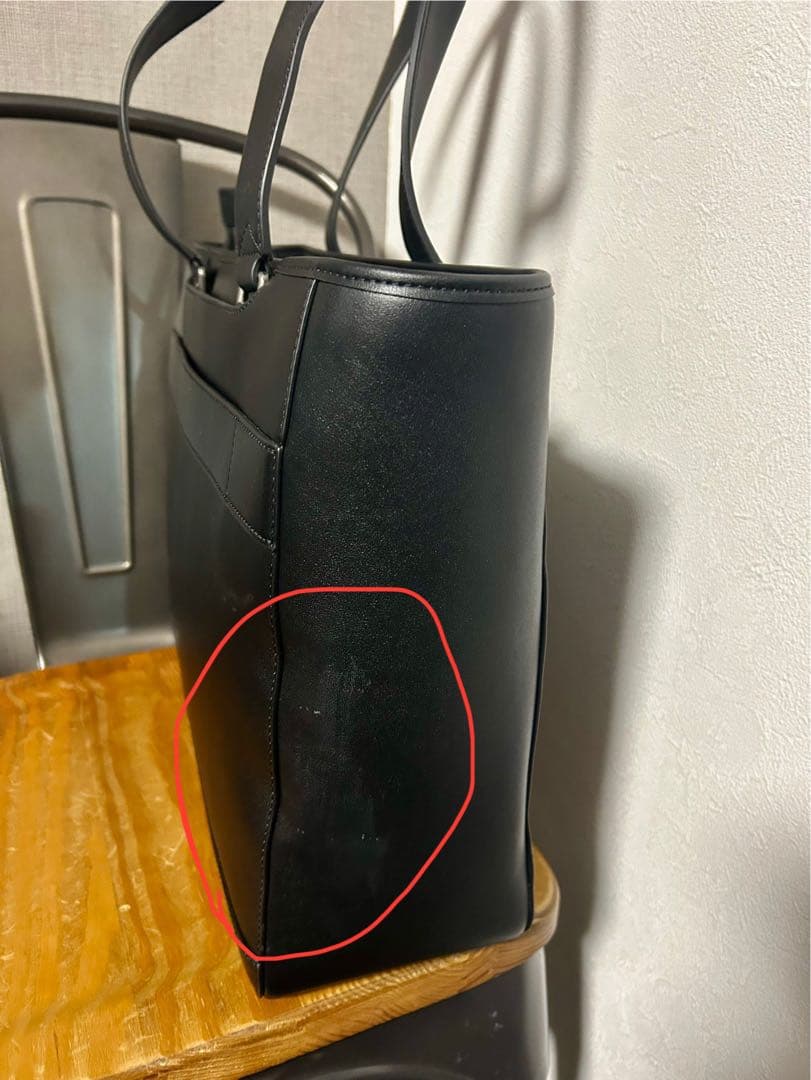 やや訳あり】Evoon ととのうトート レザー 黒 641 高 品質