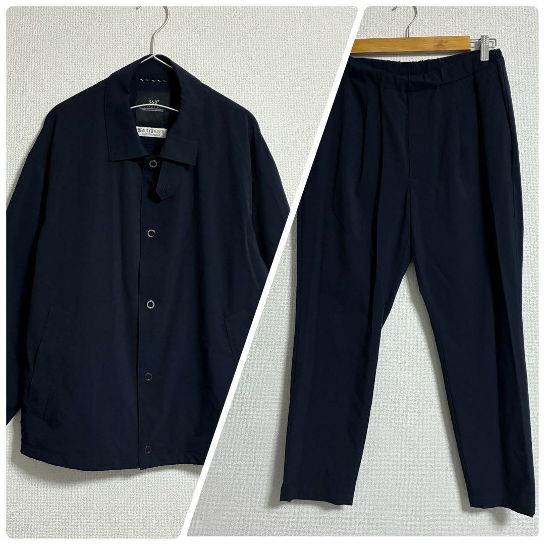 美品　ユナイテッドアローズ　360 MASTER バルカラー セットアップ　L BEAUTY&YOUTH UNITED ARROWS（ビューティーアンドユースユナイテッド
