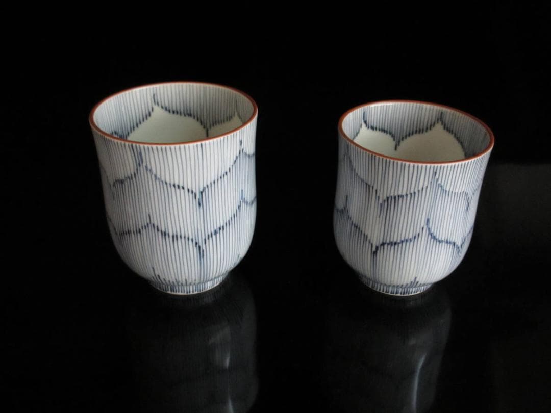 関白千筋桔梗 組湯呑 平安 京泉造 【箱入り】 - メルカリ