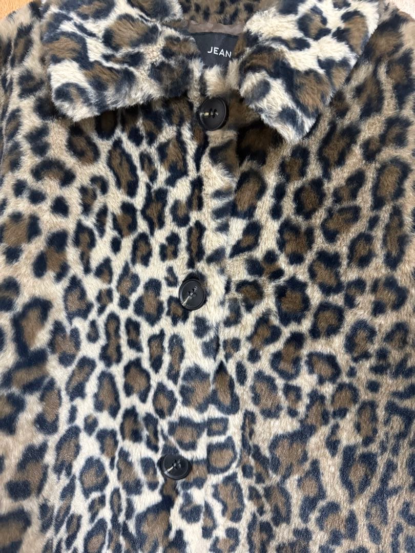 JEANASIS アニマルファーステンコート レオパード - メルカリ