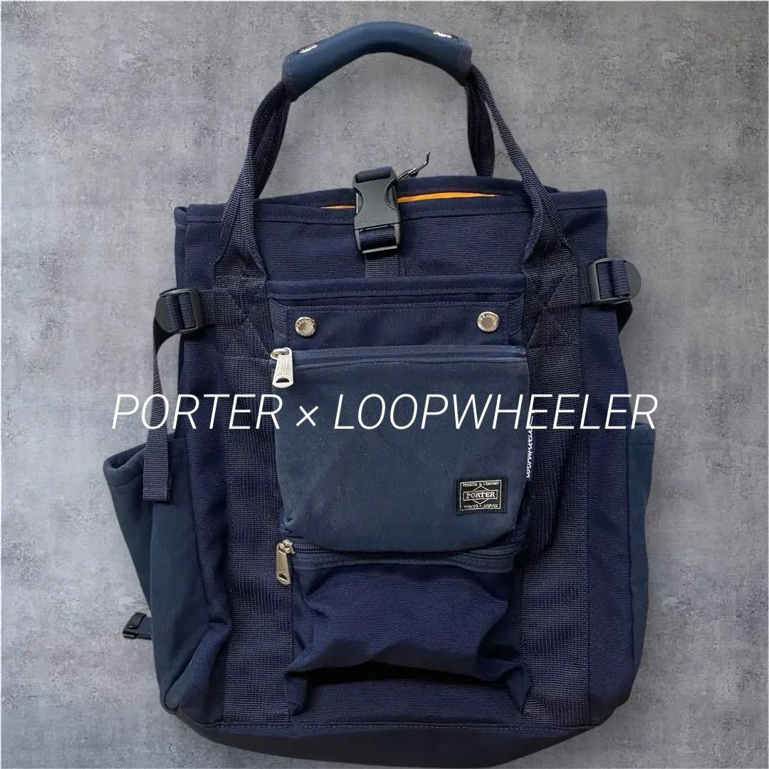 i*p様 PORTER × LOOPWHEELER ループウィラーリュック 限定 PORTER - 超限定 PORTER x loopwheeler ループウィラー リュックの通販