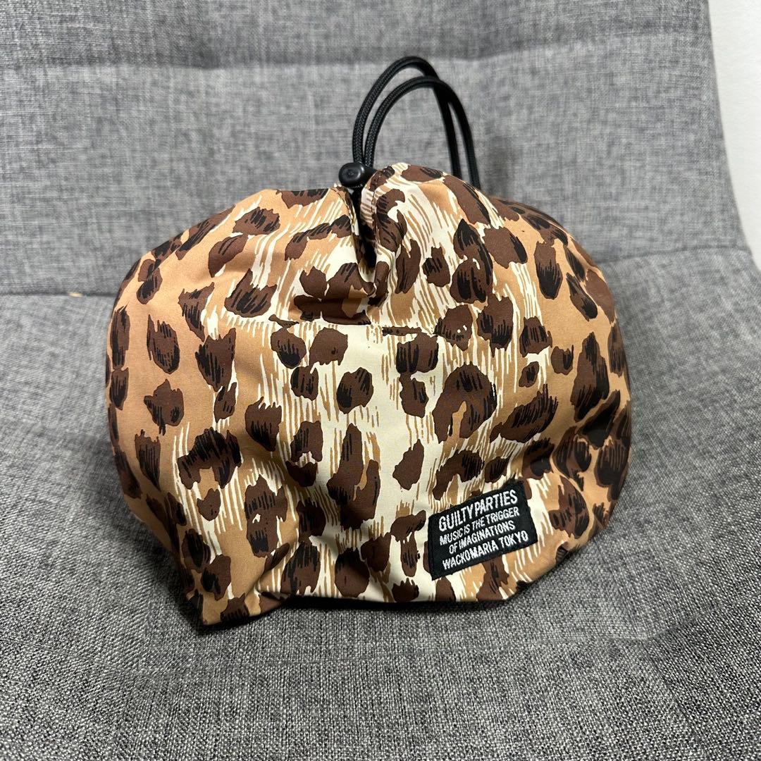 WACKOMARIA 25fw LEOPARD DRAWSTRING BAG 1