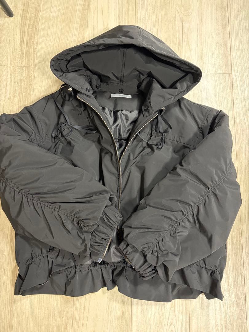 Pois ポワ リボンブルゾン ブラック