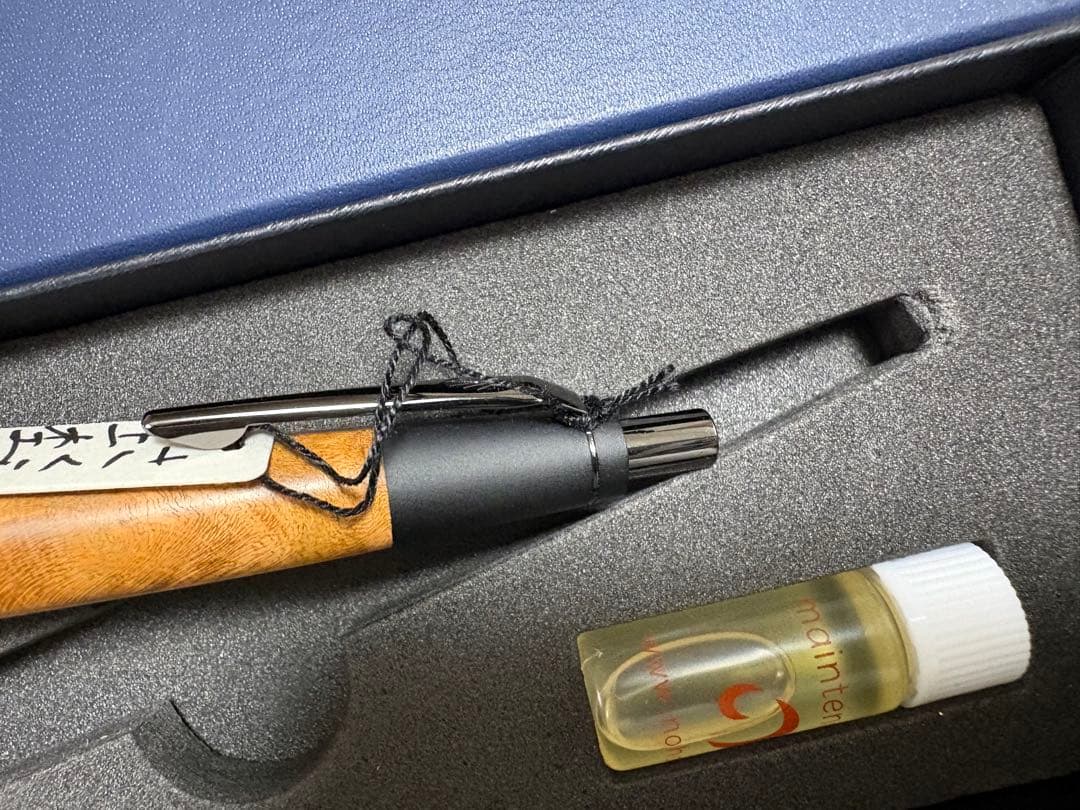 未使用 野原工芸 サクラ上杢 変わり杢 シャープペンシル シャーペン