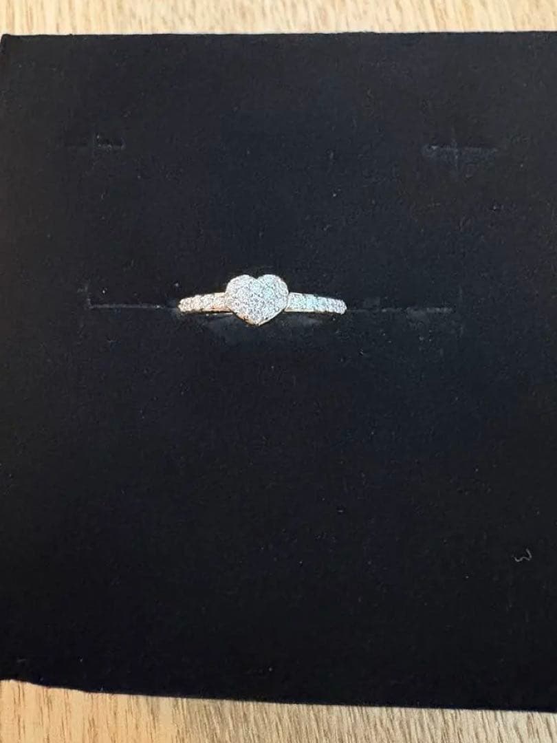 ポンテヴェキオ PonteVecchioハートパヴェリング K18 Ponte Vecchio（ポンテヴェキオ） ハート リング #11 K18 (K18PG