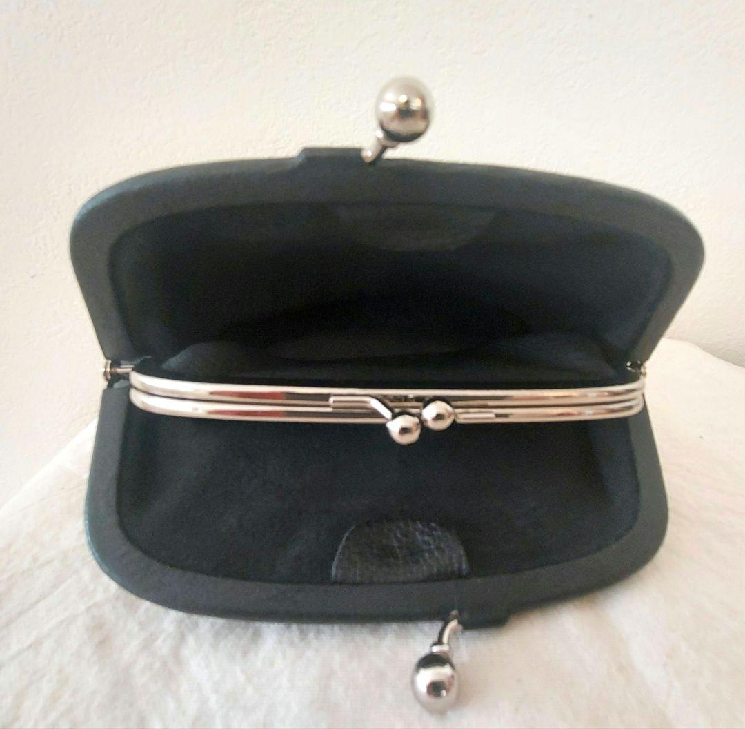 中川政七商店 親子がま口財布 鹿革 ブラック