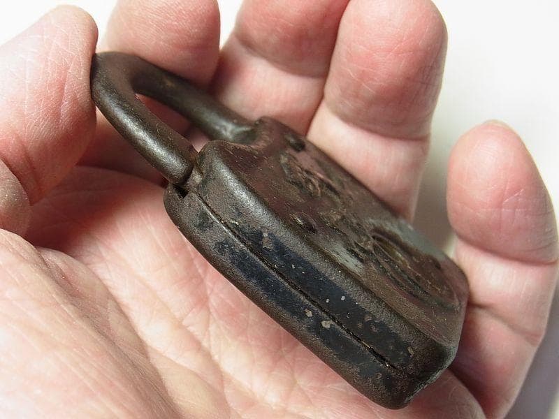 《p703》龍・ドラゴン アメリカ アンティーク南京錠《１９００年代初頭》USA