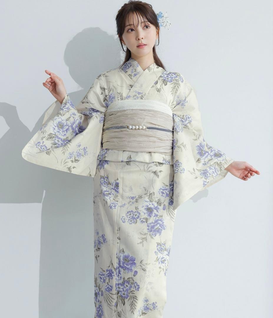 ［新品未使用］浴衣5点セット （ゆかた・しわへこ帯・下駄・着付け本・腰ひも） 楽天市場】浴衣 レディース 5点セット （ゆかた・しわ兵児帯・下駄