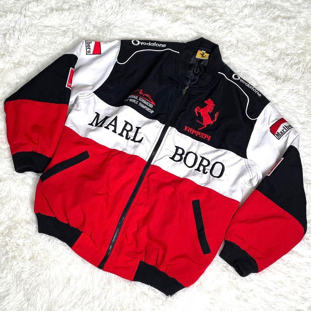 フェラーリ F1 レーシングジャケット マルボロロゴ刺繡 中綿