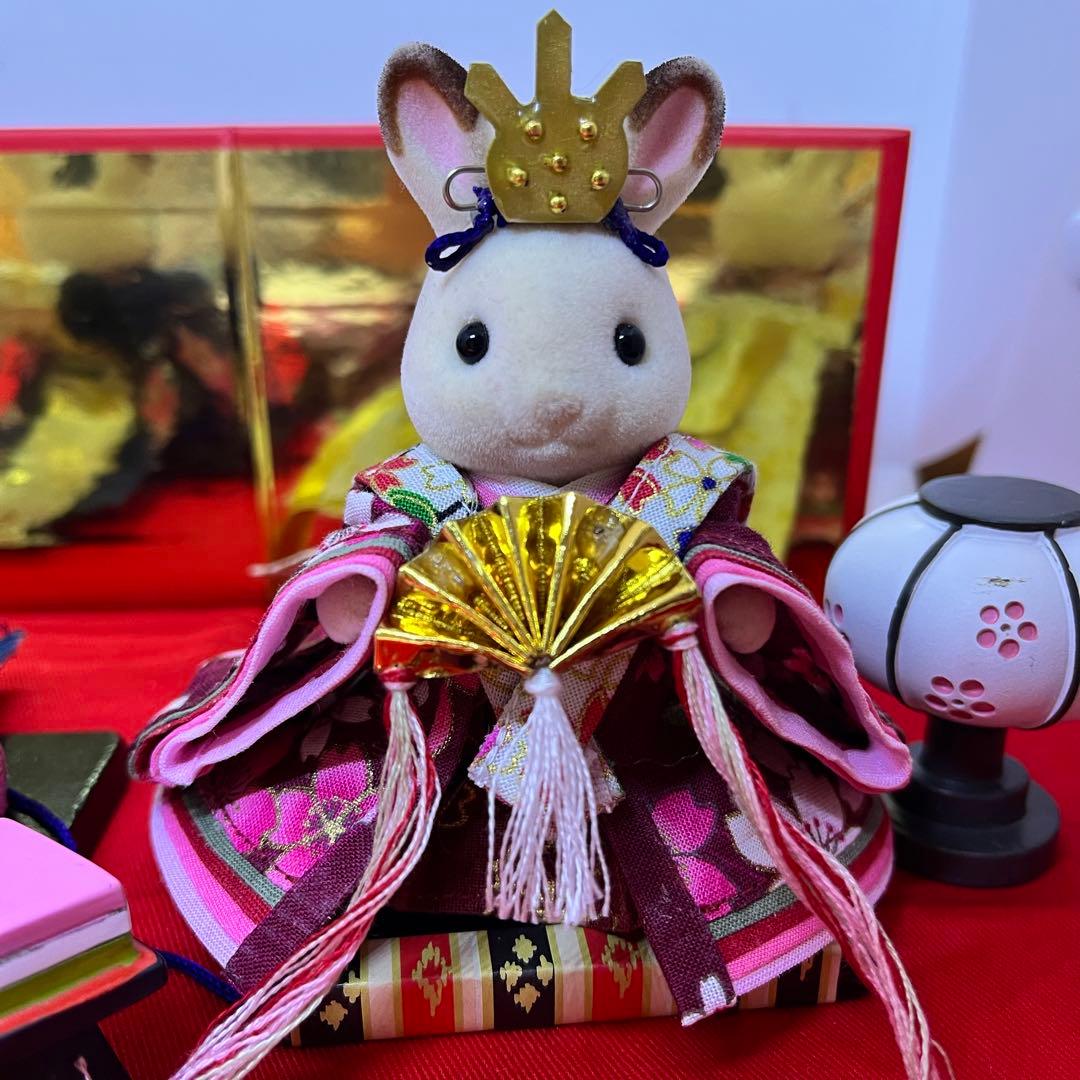 ゆう様専用 シルバニア衣装 ひな人形 男雛女雛三人官女 - メルカリ