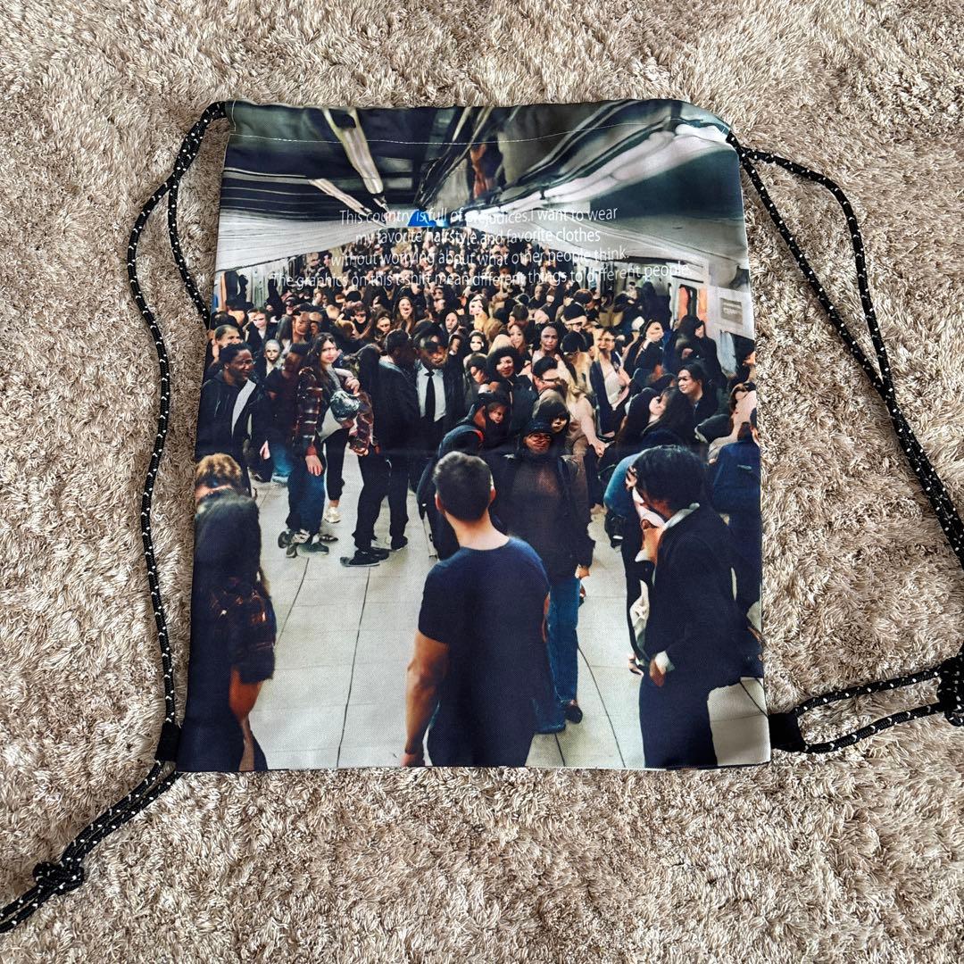 BECK and call ナップザック ドローストリングバッグ 地下鉄デザイン