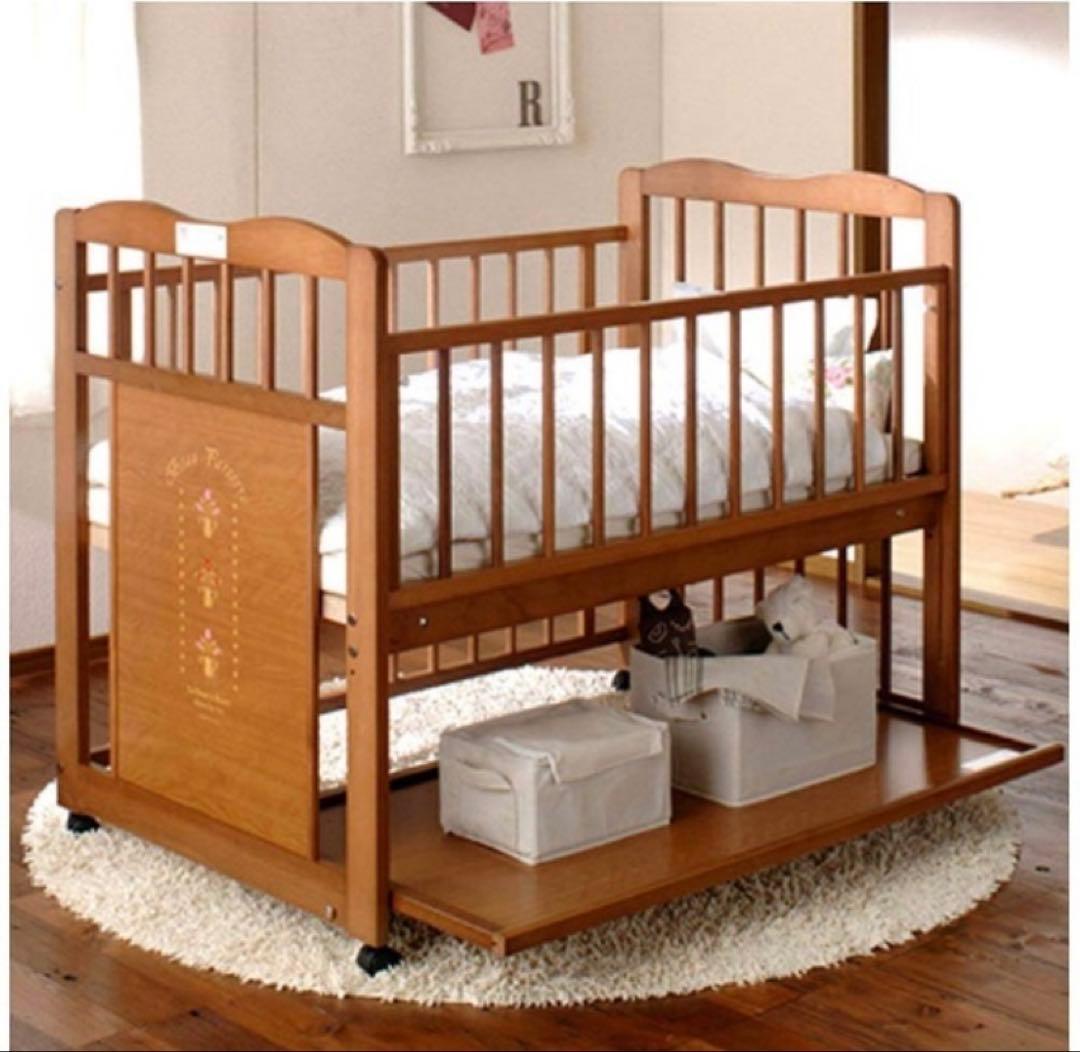 日本製　ベビーベッド　サークル　収納棚　キンタロー KiNTARO（キンタロー） [ ポム ヌーベル ] ベビーベッド 日本製 ハイ