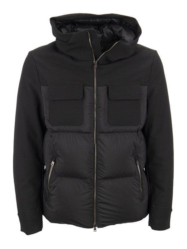 牛*乳様 【美品】ヘルノ HERNOハイテク フード付ダウンジャケット 48 牛*乳様 【美品】ヘルノ HERNOハイテク フード付ダウンジャケット 48