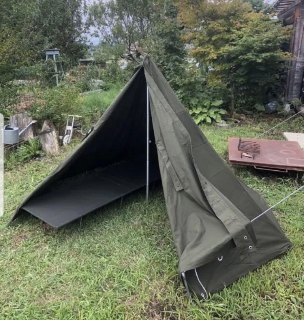 軍幕屋】希少☆ノルウェー軍幕☆テント☆4枚組☆野営☆ソロキャン