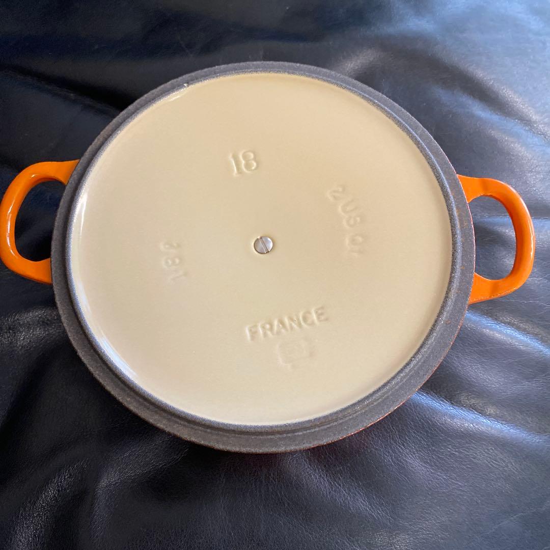 LE CREUSET オレンジ 両手鍋 18cm 2.4L