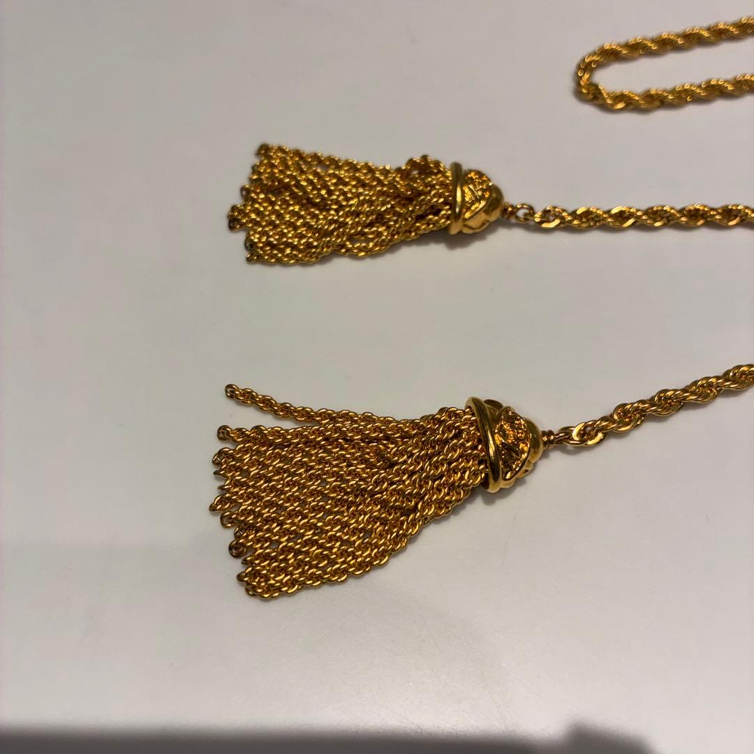 ソニアリキエル ゴールドカラー フリンジ タッセル ラリエット - メルカリ