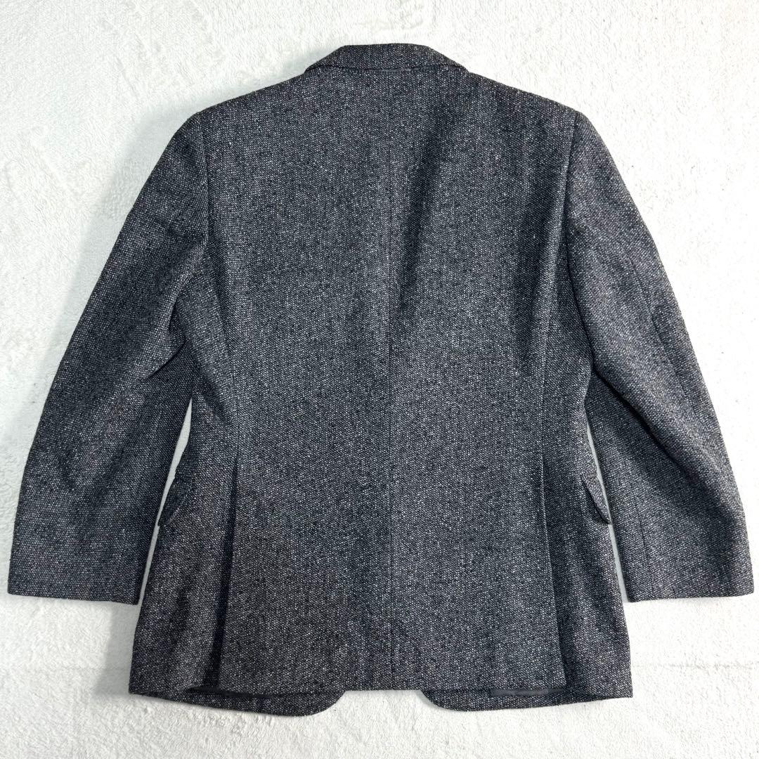 極美品 バーバリー スーツ セットアップ ウール ツイード織り グレー