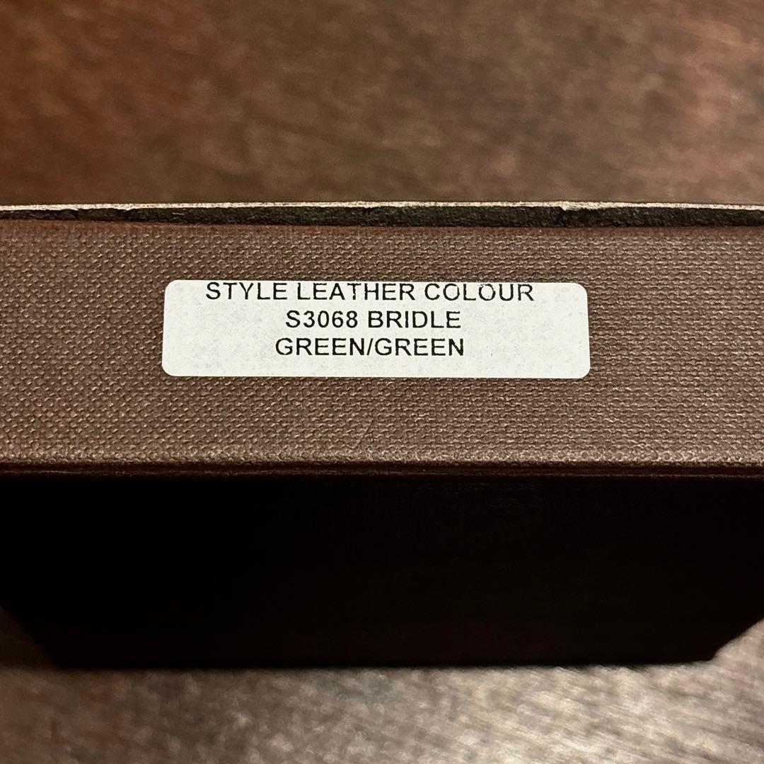 未使用 ホワイトハウスコックス L字ジップ ワレット S3068 グリーン