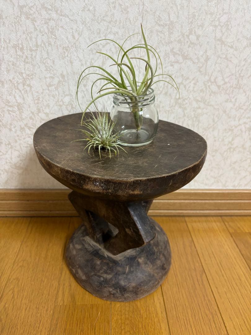 【週末限定値下げ】アフリカ スツール トンガ族 インテリア 家具 椅子 Sサイズ Tonga & Senufo tribal stool | Vase