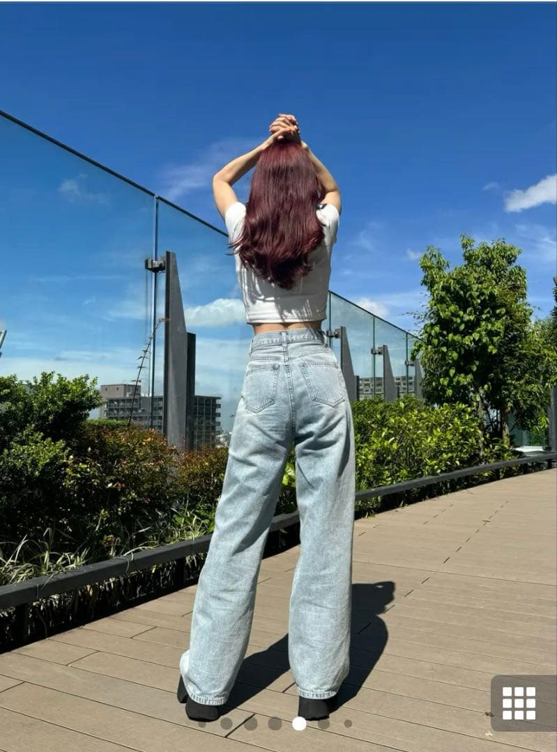 TWWデニム washed-Blue xxs/s long - メルカリ