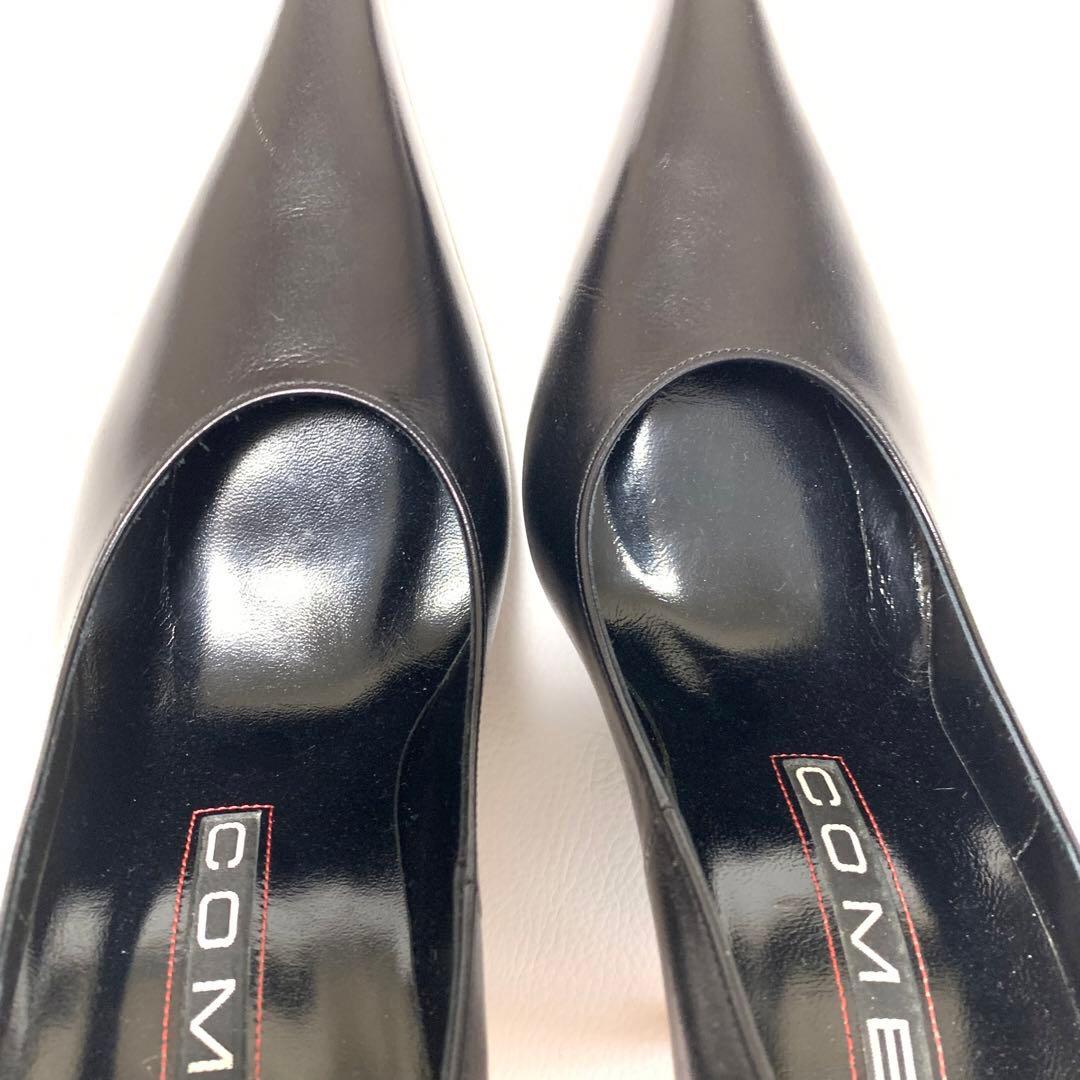 COMEX ポインテッドトゥ 本革 レザー ハイヒール 23cm