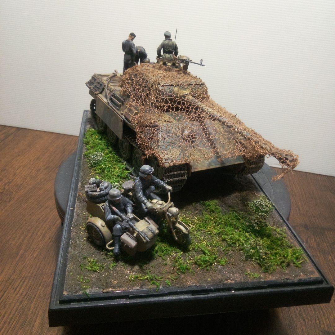 大蛇丸様専用 パンター戦車 1/35 ジオラマ完成品 キングタイガー完成品
