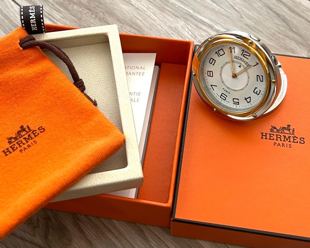 美品☆エルメス HERMES置時計 PE-CL1.540 クリッパー リーベル - メルカリ