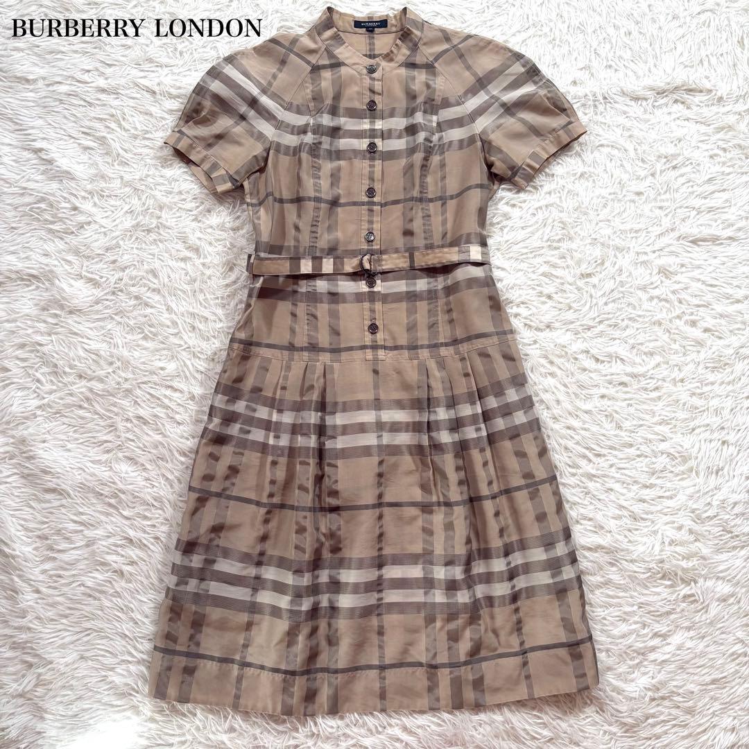 美品✨バーバリーロンドン　メガチェック　ワンピース　ベルト　ベージュ　40 2026年最新】バーバリーメガチェックの人気アイテム - メルカリ