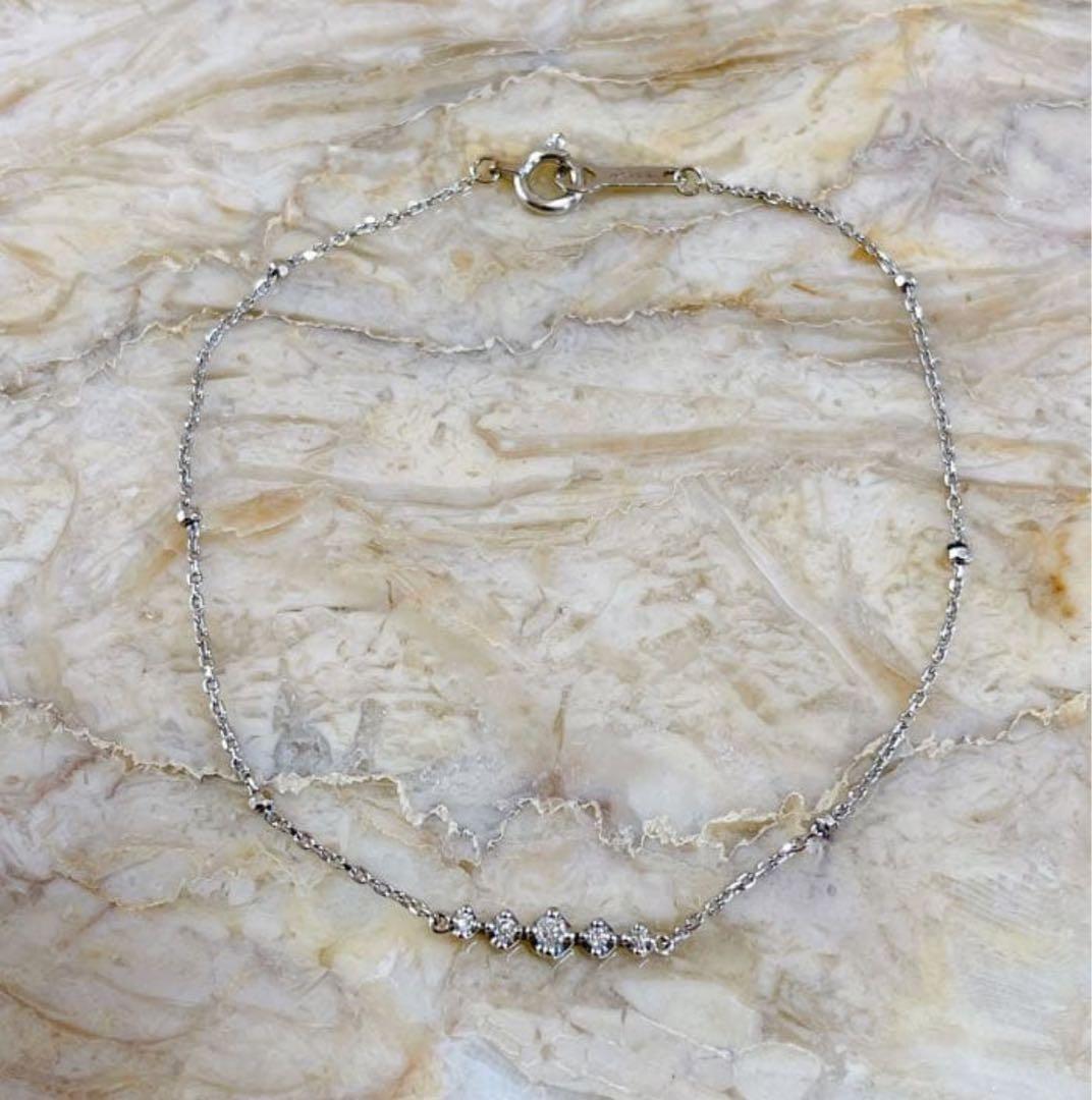 ヒロロ様専用です 4℃ K18ホワイトゴールド ブレスレット