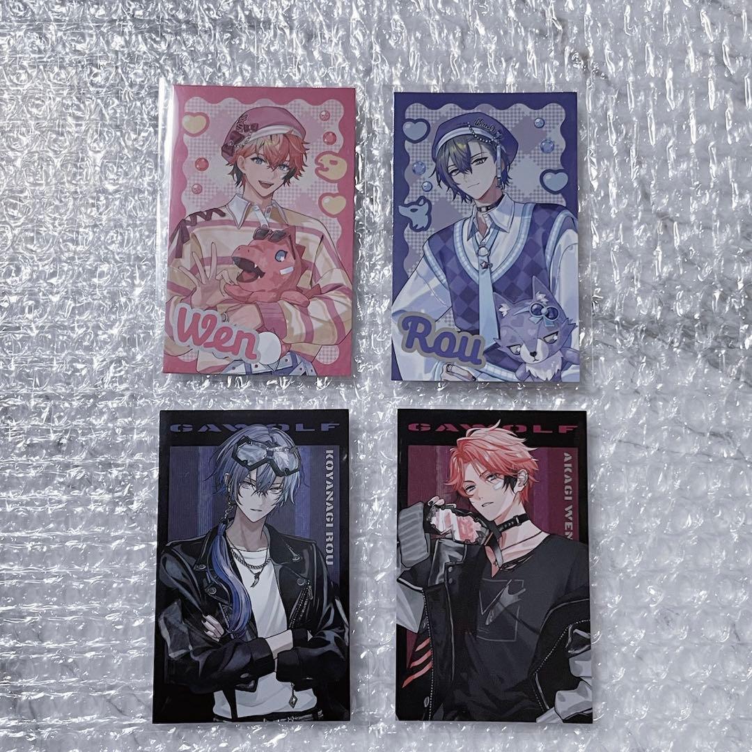 ぎゃうるふ チェキ カード ノーマル小柳ロウ 赤城ウェン チェキ風