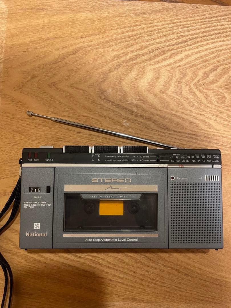 【ジャンク品】National RX-2700 FMAMラジオカセットレコーダー ジャンク品】National RX-2700 FMAMラジオカセットレコーダー