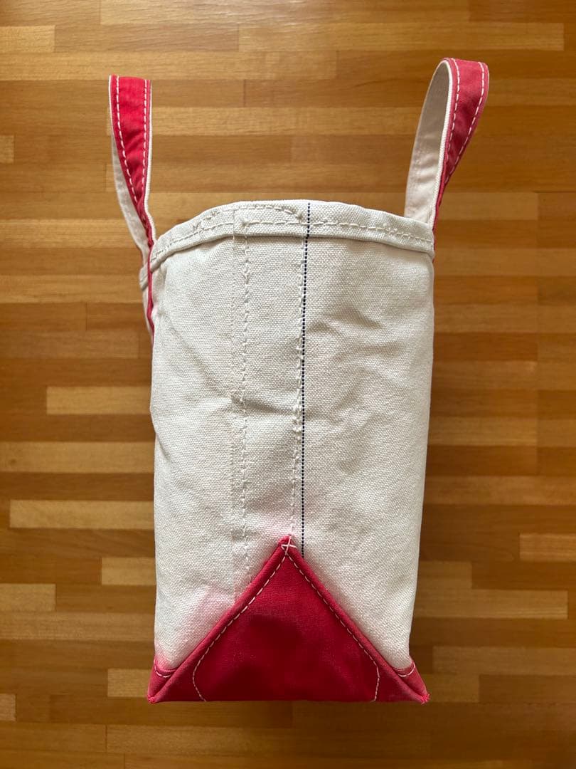 70s 80s L.L.BEAN トートバッグ サイドタグ 赤 M ヴィンテージ