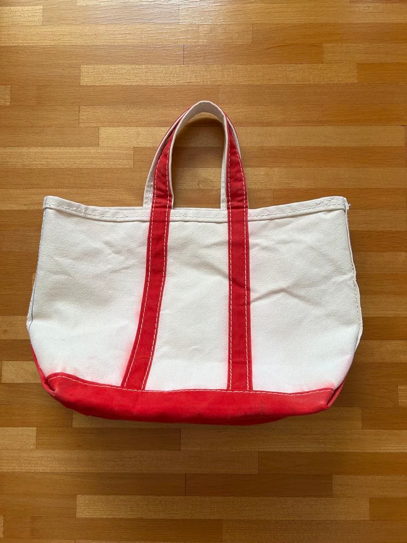 70s 80s L.L.BEAN トートバッグ サイドタグ 赤 M ヴィンテージ