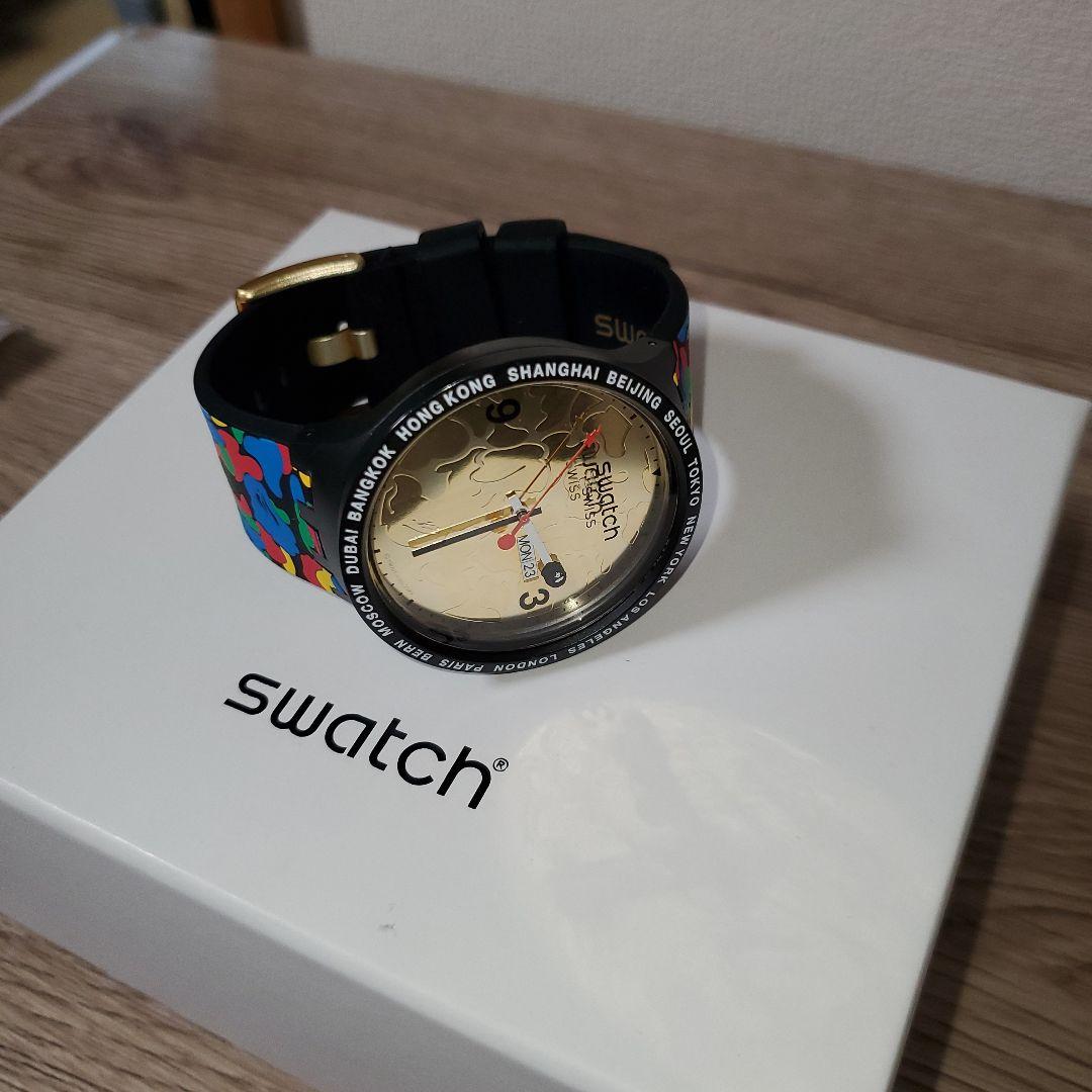 swatch x A Bathing Ape コラボ時計 - メルカリ