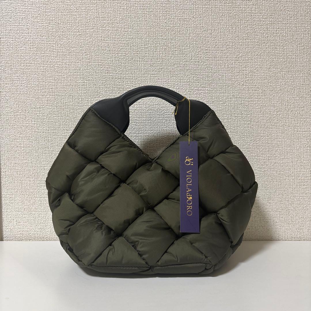 VIOLAd'ORO(ヴィオラドーロ) キルティング トートバッグ 軽さが自慢！ふわふわキルティングが旬顔なんです♪ キルティング2way