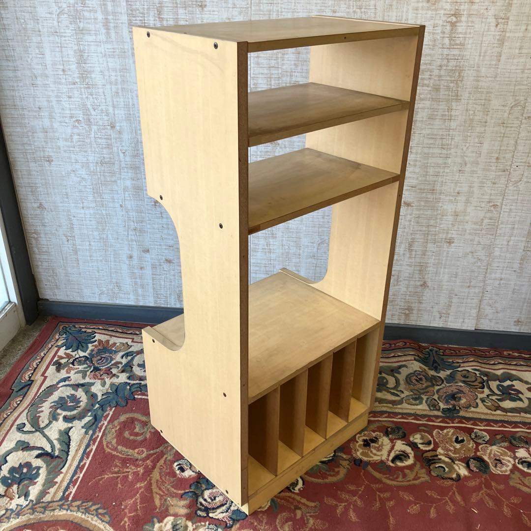 昭和レトロ 木製 レコードラック オーディオラック 古家具 ビンテージ