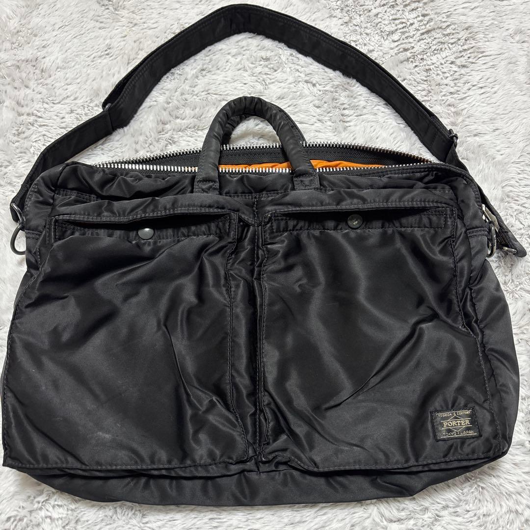 PORTER タンカー2wayビジネスバッグ ブラック 中型 TANKER(タンカー) 2WAY SHOULDER BAG | 吉田カバンホームページ