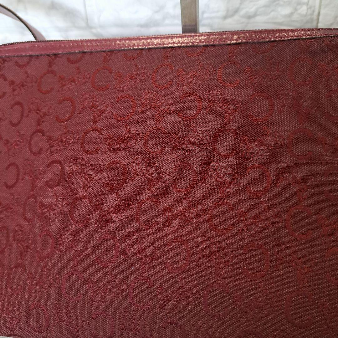 ✨️超美品✨️CELINE セリーヌ Cマカダムキャンバス カーフワイン