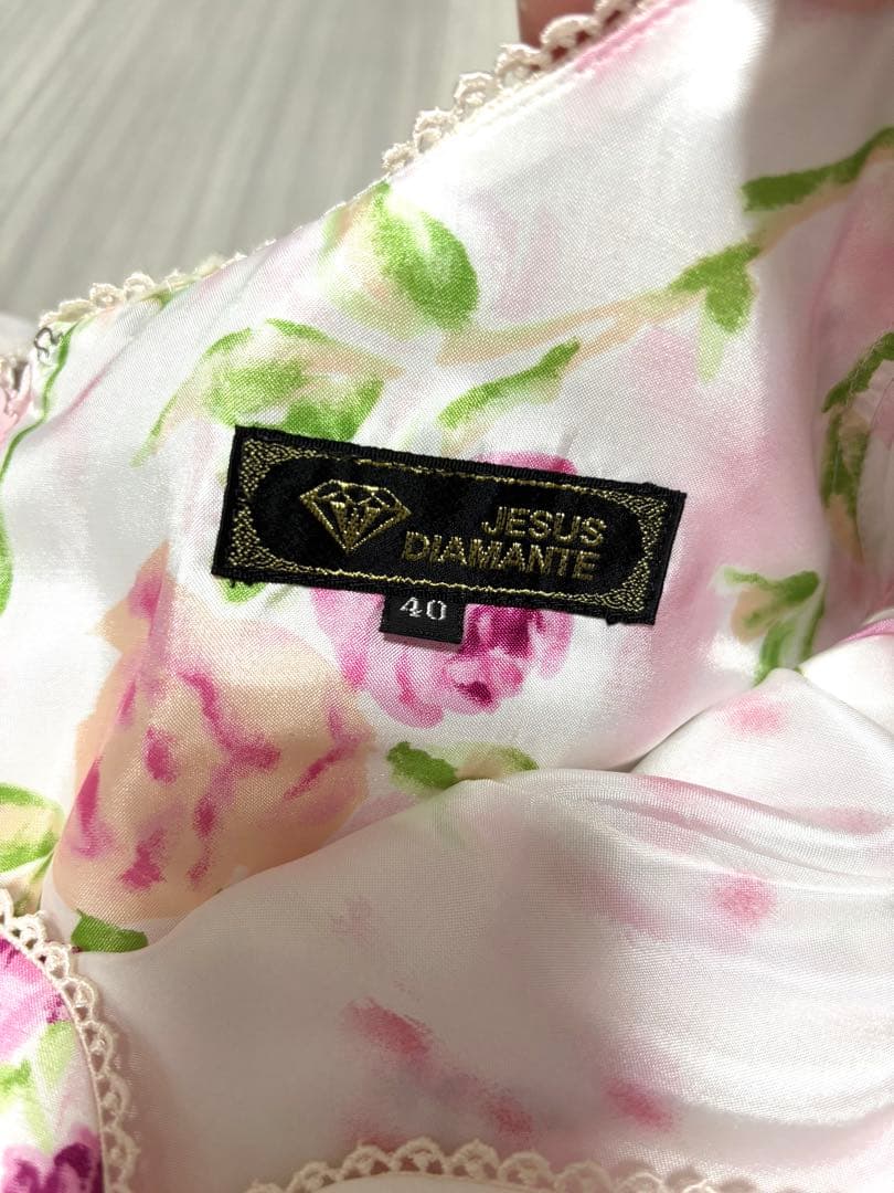 ジーザスディアマンテ JESUS DIAMANTE ぼかし薔薇柄 ワンピー