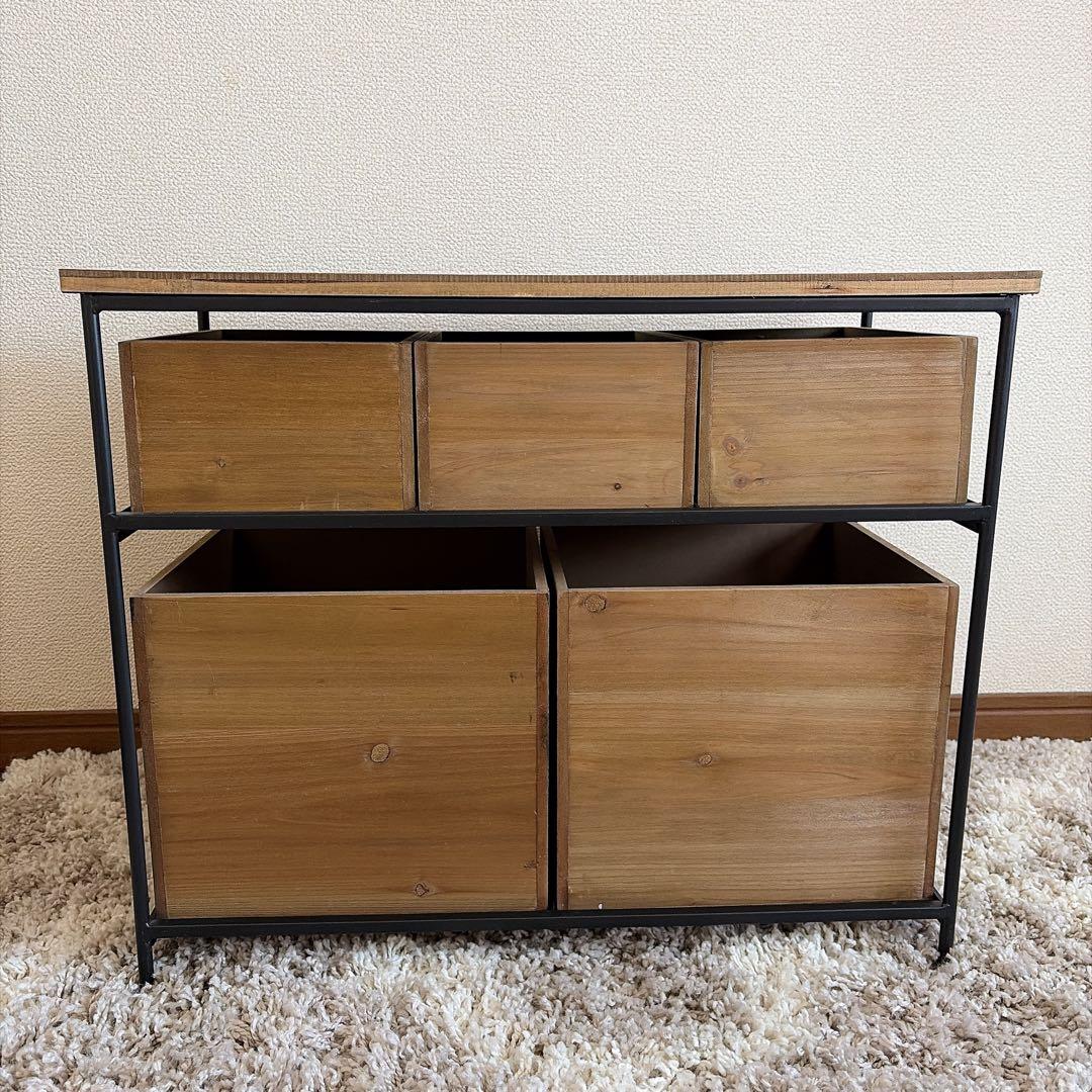 完売品 salut! アイアンウッド5ドロワー マルチラック - メルカリ