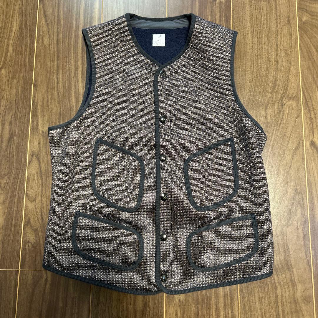 ANATOMICA BB VEST SALT & PEPPER サイズ40 BB VEST - WOOL × COTTON - SALT & PEPPER – ANATOMICA KYOTO