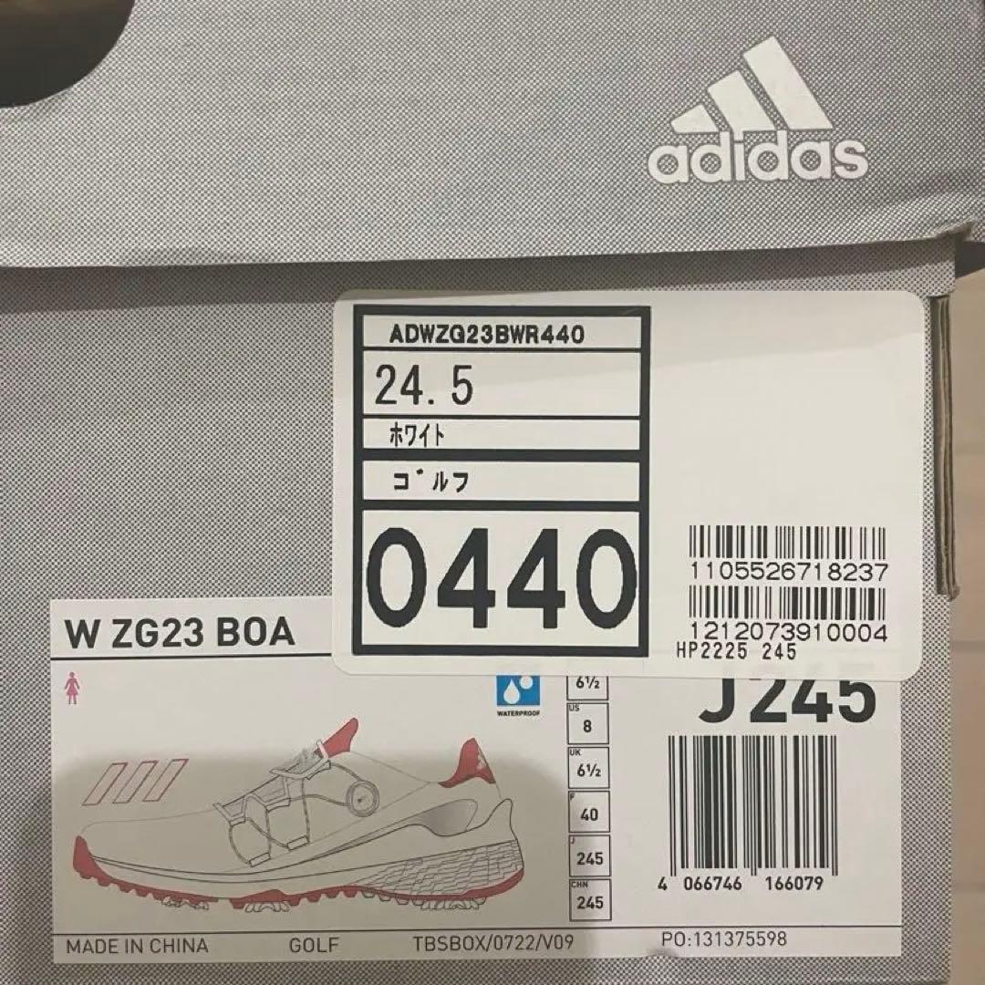 新品未使用【アディダス半額】疲れないゴルフスパイクシューズ★24.5cm