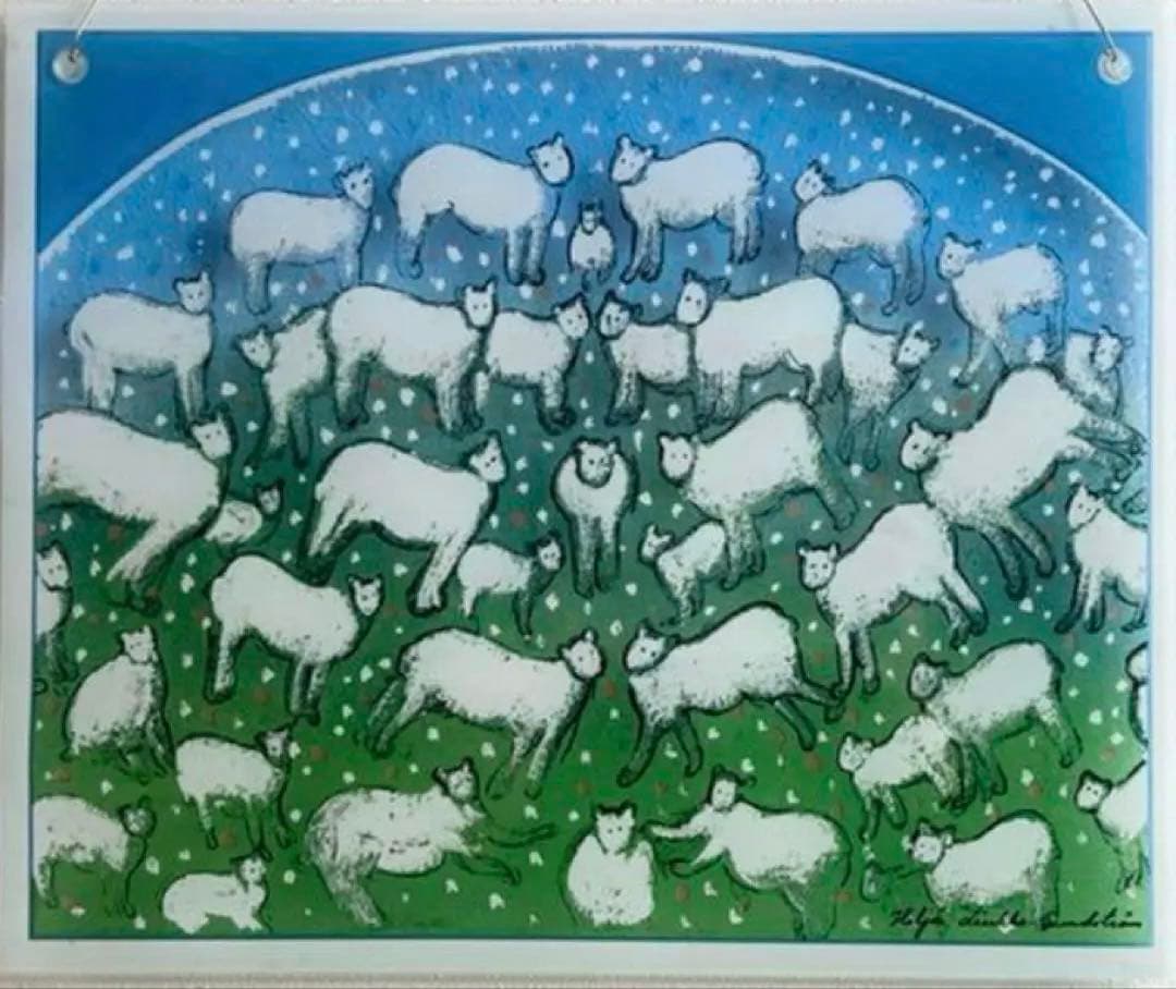 Peace to the world ガラスの壁飾り 羊 ヘルヤ アラビア ARABIA / Helja ヘルヤ peace of the world ガラスの壁飾り 羊 No.5614