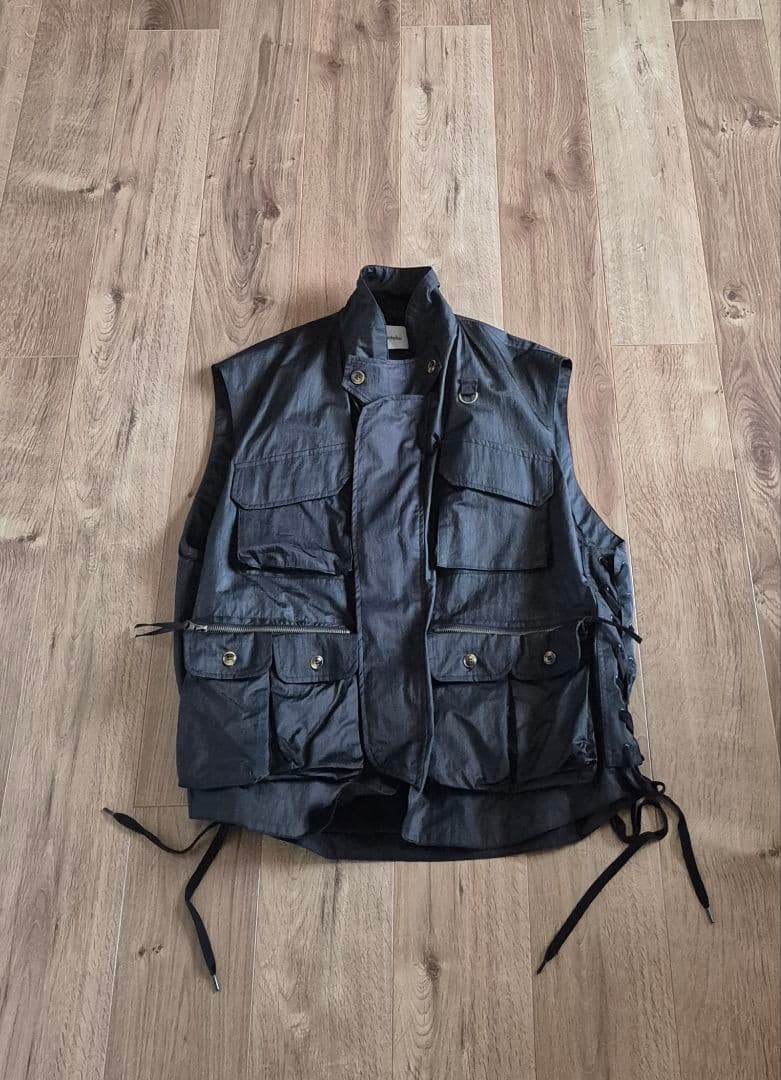 santaku セットアップ 2枚組 ベスト パンツ 黒 多機能ベスト キムタク