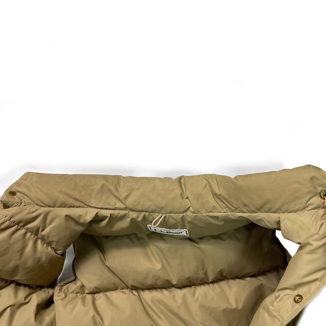 80’s L.L.Bean ダウンベスト ベージュ 縦型ポケット