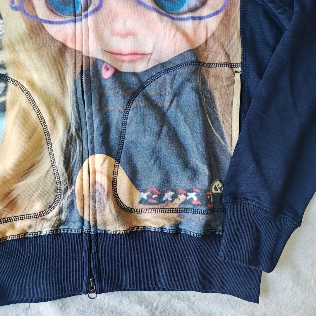 coyseio X blythe ネイビー ジップアップパーカー レディース - メルカリ