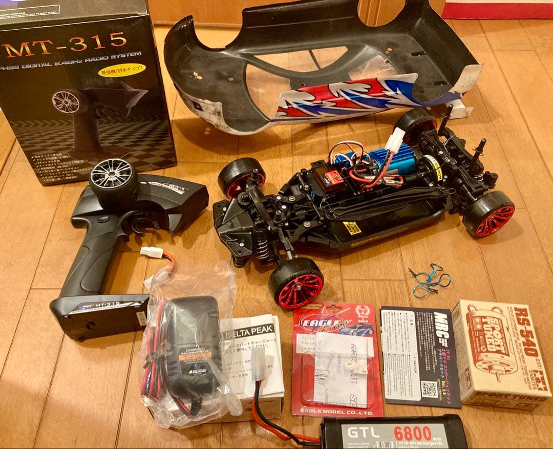 新品TT-02二駆ドリフルセット MRCコンバ ジャイロ付き タミヤTT-02用 2駆ドリコンバージョンキット 廉価版 ver.2 MRC